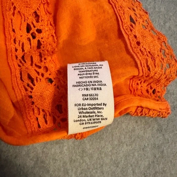 Free people orange tank size S - Picture 7 of 7